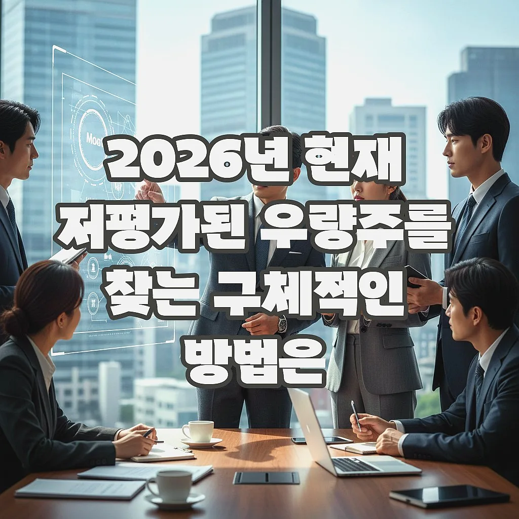 글의 2026년 현재 저평가된 우량주를 찾는 구체적인 방법은 이미지 글의 2026년 현재 저평가된 우량주를 찾는 구체적인 방법은 이미지