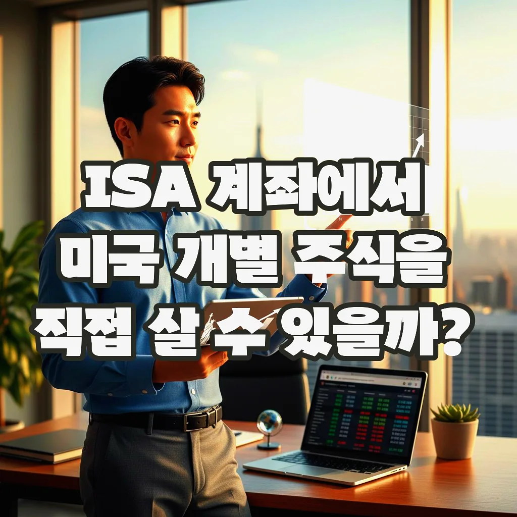 글의 ISA 계좌에서 미국 개별 주식을 직접 살 수 있을까? 이미지