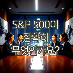 글의 S&P 500이 정확히 무엇인가요? 이미지
