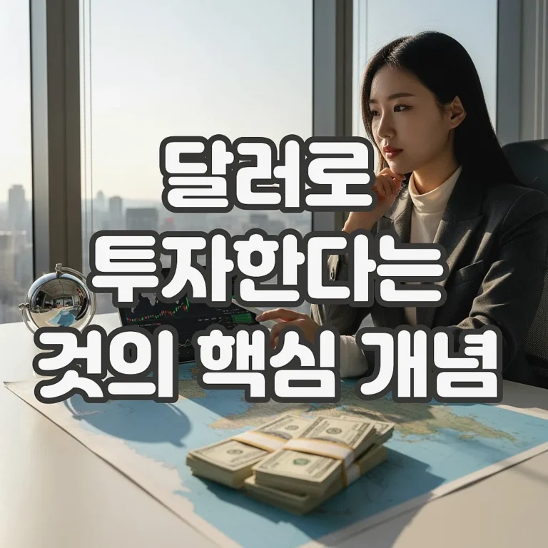 글의 달러로 투자한다는 것의 핵심 개념 이미지