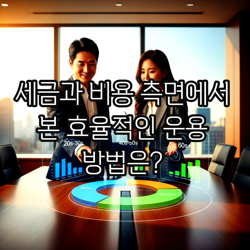 글의 세금과 비용 측면에서 본 효율적인 운용 방법은? 이미지
