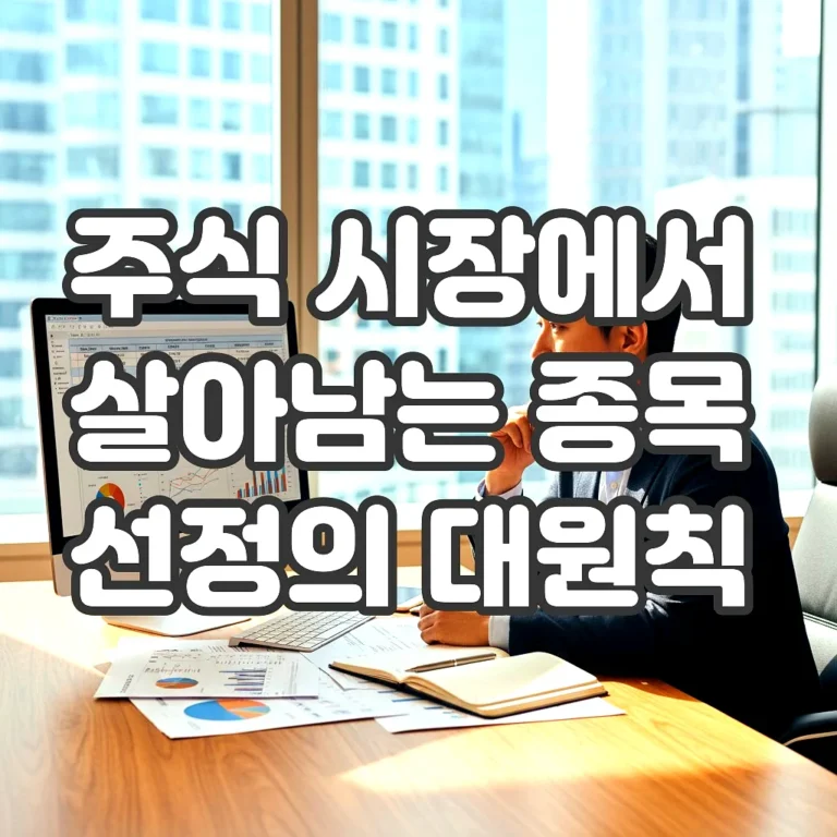 글의 주식 시장에서 살아남는 종목 선정의 대원칙 이미지